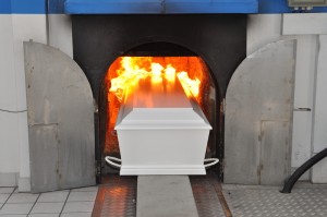 Coffin-crematorium
