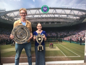 Leo and Jo at Wimbledon Tennis Championships